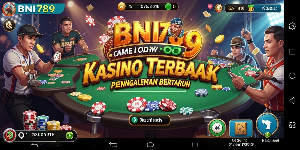 Screenshot BNI789 menampilkan interaksi pemain dalam permainan Kasino yang seru.
