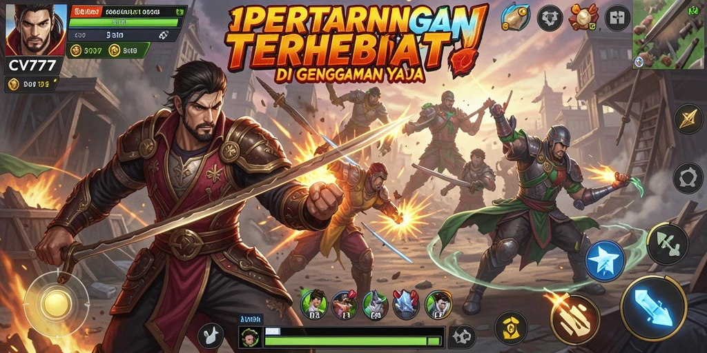 Tampilan gameplay CV777 yang mendebarkan dan penuh aksi Fighting.