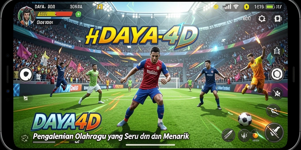 Tangkapan layar utama DAYA4D menampilkan momen seru dalam permainan olahraga.