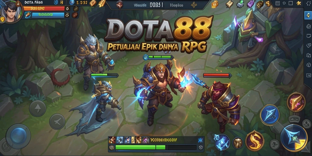 Tampilan gameplay DOTA88 yang seru dan menakjubkan.
