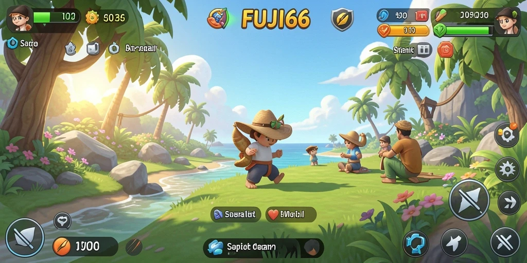 Tampilan gameplay yang mengasyikkan dari FUJI66.