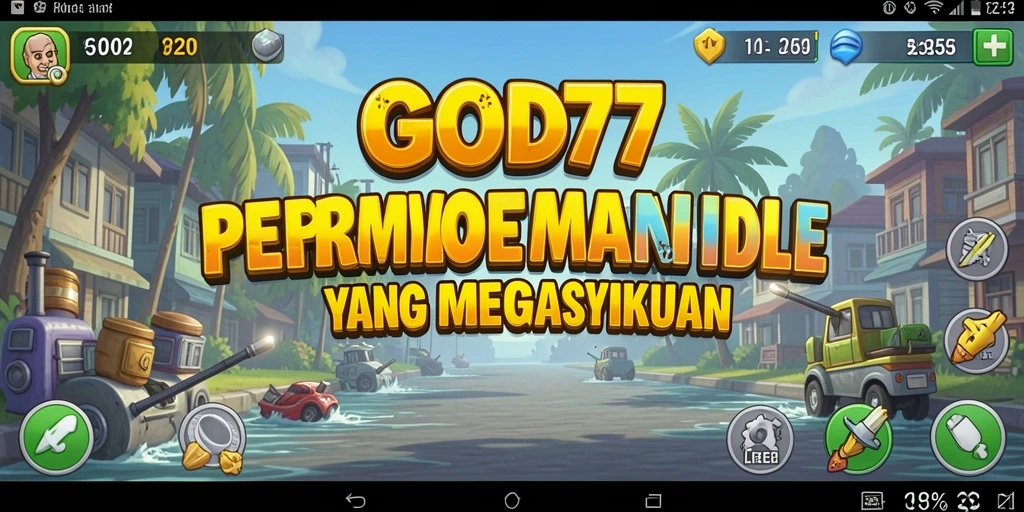 Screenshot gameplay <strong>GOD77</strong> yang menunjukkan aksi Idle yang seru.