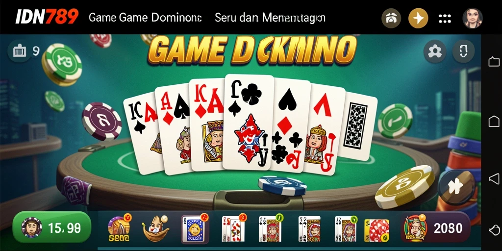 Tangkapan layar <strong>IDN789</strong> menampilkan serunya permainan Domino.