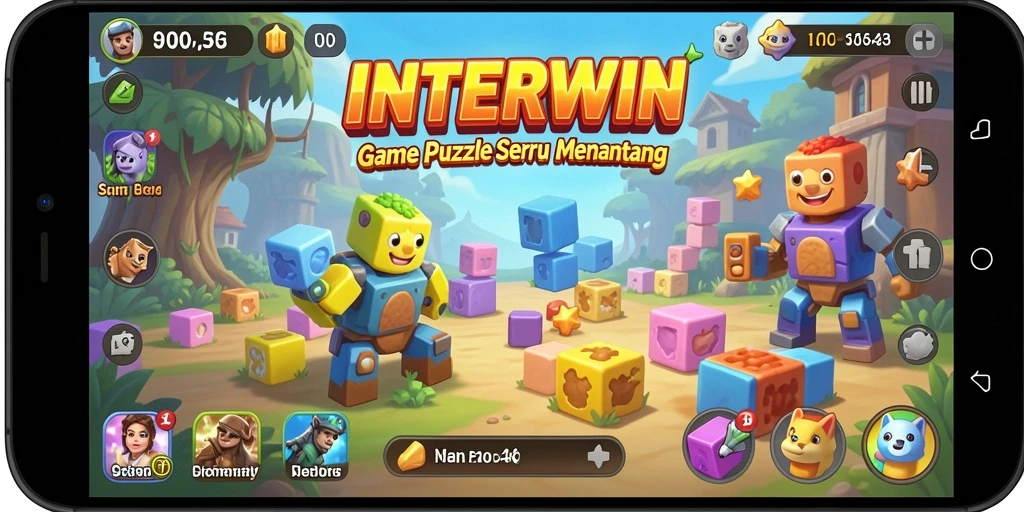 Tampilan gameplay menarik dari game Puzzle INTERWIN.