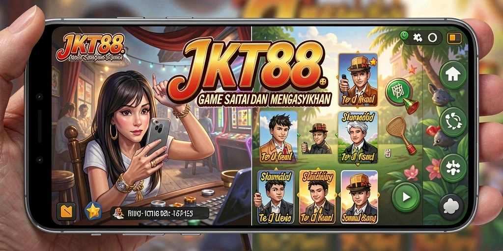 Tampilan gameplay JKT88 yang ceria dan mengasyikkan.