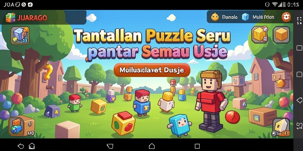 Tampilan gameplay JUARAGO yang menantang dan menarik.