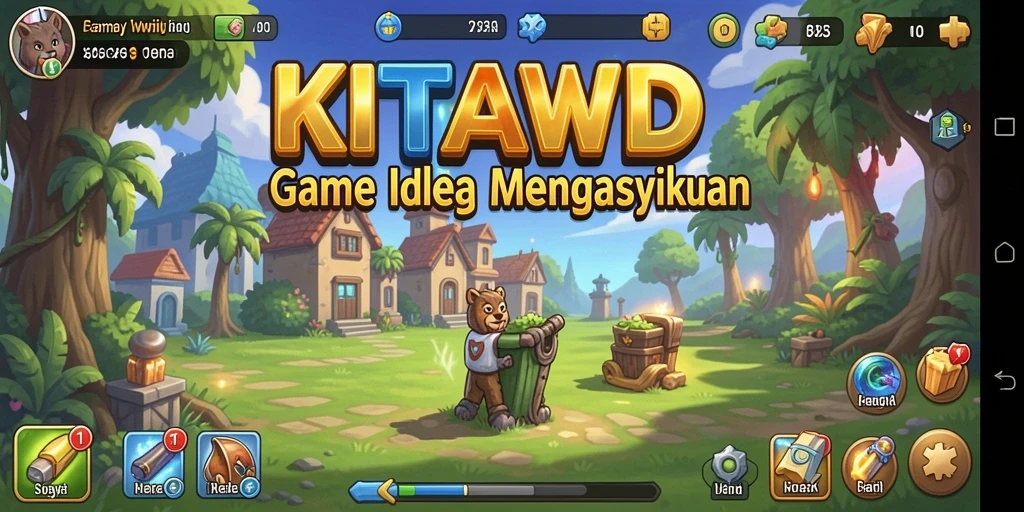 Tampilan gameplay KITAWD yang menarik dan menghibur.