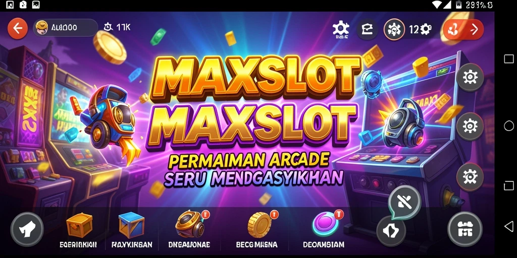 Tampilan gameplay seru MAXSLOT yang penuh warna dan tantangan.