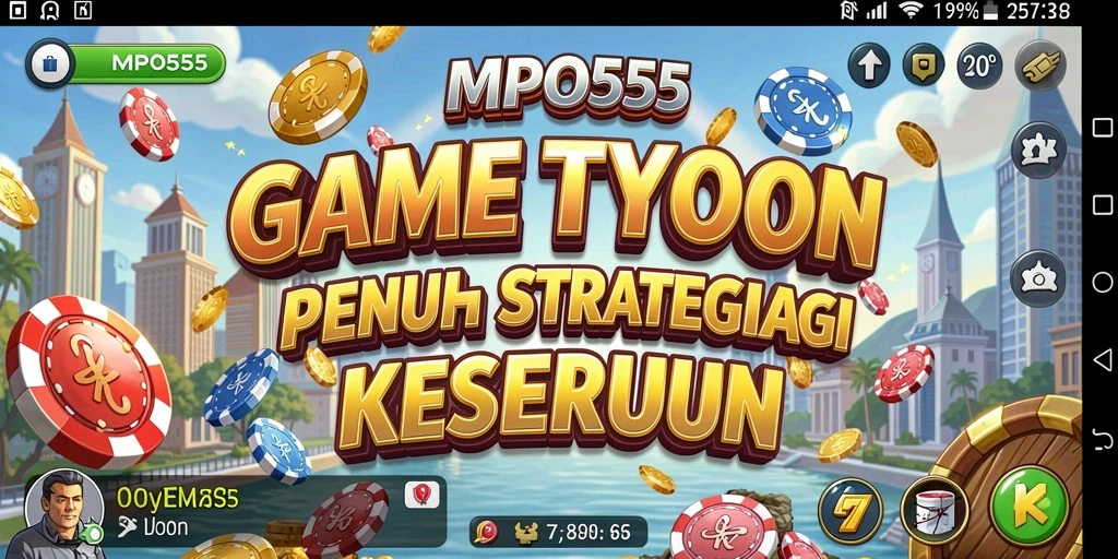 Tampilan screenshot MPO555 yang menunjukkan gameplay membangun empire bisnis.