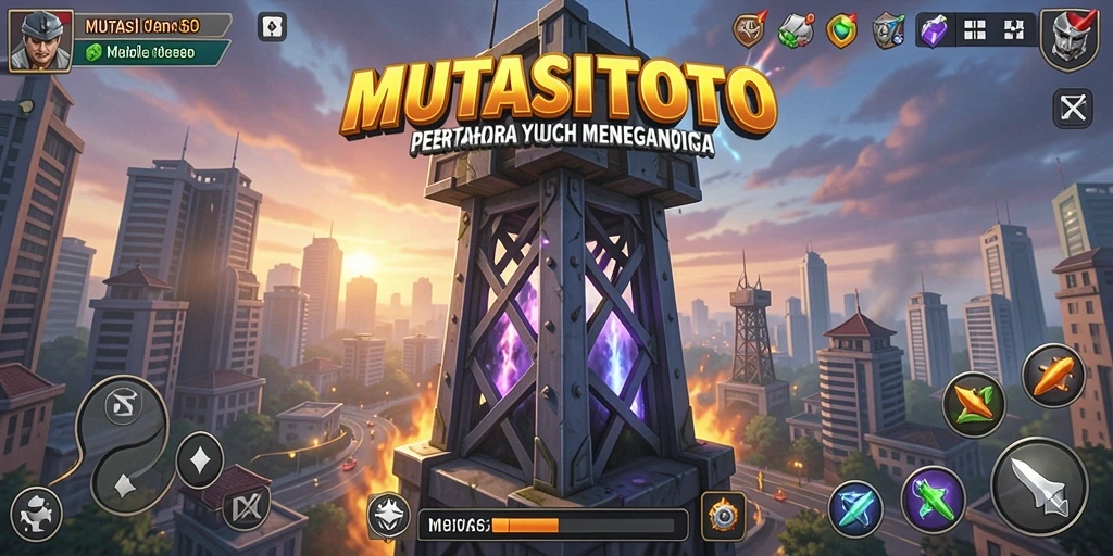 Gambaran gameplay Tower Defense yang seru di MUTASITOTO.