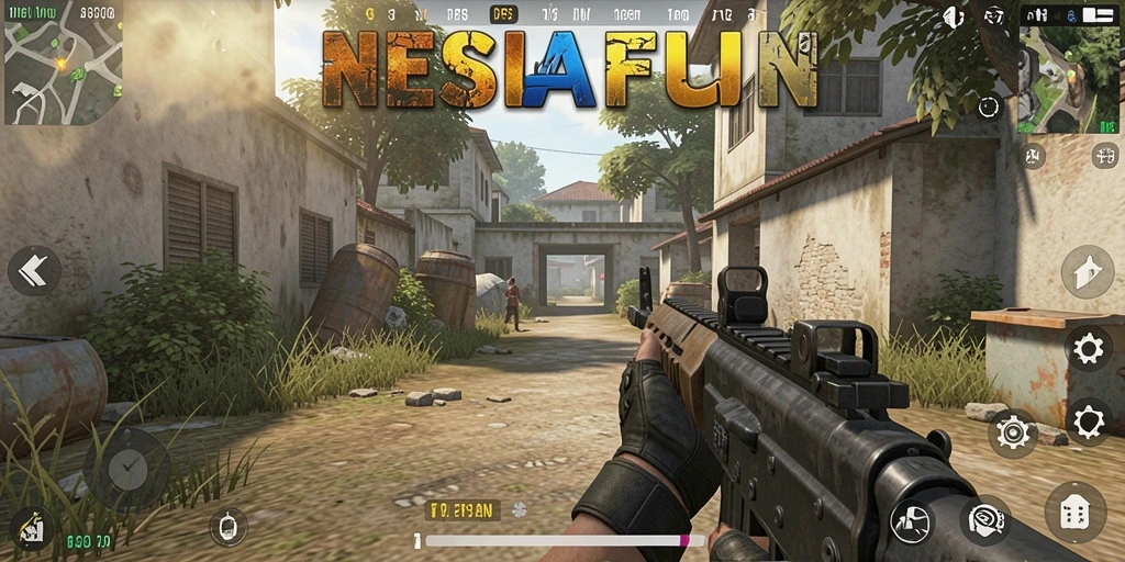 Gameplay seru di NESIAFUN dengan aksi menembak intens.
