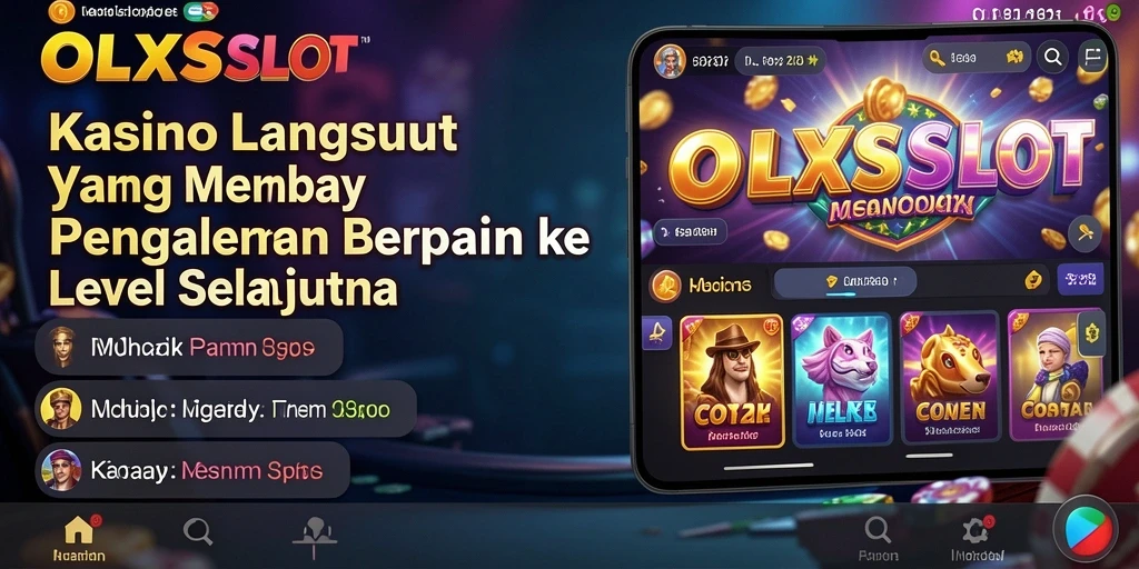 Tangkapan layar gameplay OLXSLOT menampilkan dealer langsung dan suasana kasino yang hidup.