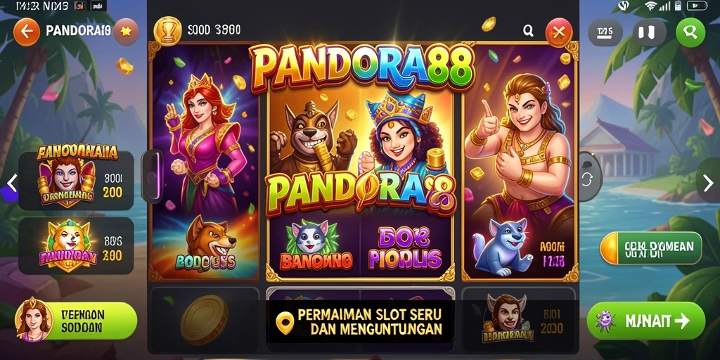 Screenshot utama PANDORA88 menampilkan gameplay yang menarik dan seru.