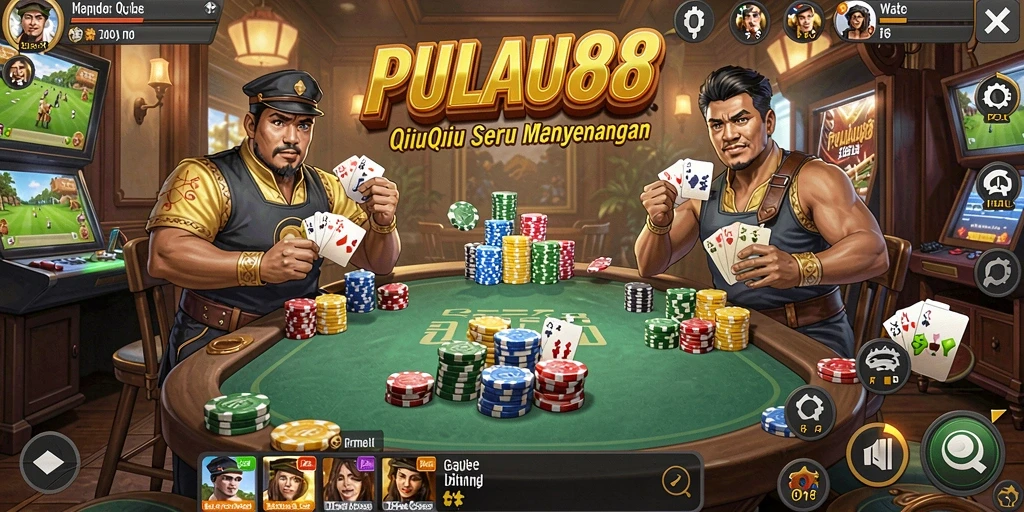 Tampilan gameplay PULAU88 yang menarik saat bermain QiuQiu.