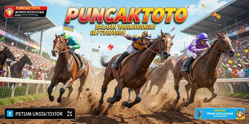 Tampilan gameplay menegangkan di PUNCAKTOTO dengan mobil balap yang melaju cepat.