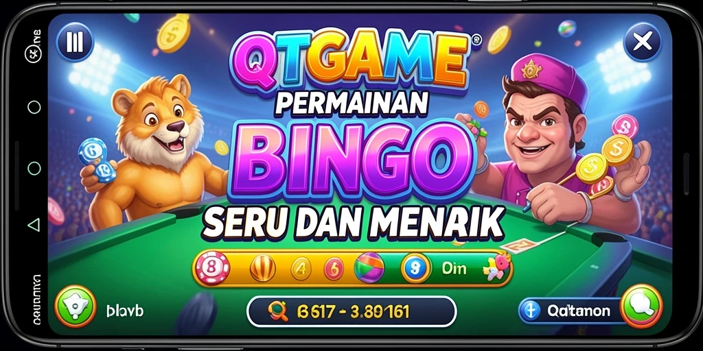 Tampilan gameplay QTGAME yang seru dan mengasyikkan di Bingo.