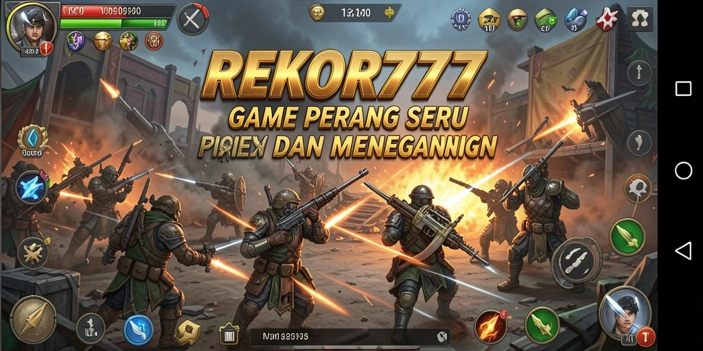 Tangkapan layar gameplay <strong>REKOR777</strong> yang menampilkan aksi perang seru.