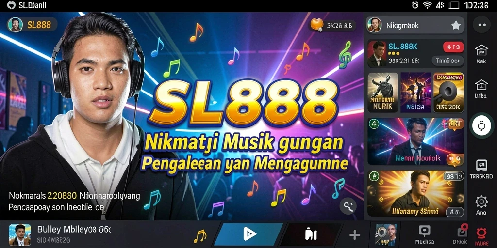 Gameplay SL888 yang interaktif dan menarik untuk pecinta musik.
