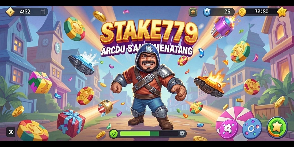 Tangkapan layar STAKE779 menampilkan gameplay arcade yang menegangkan.