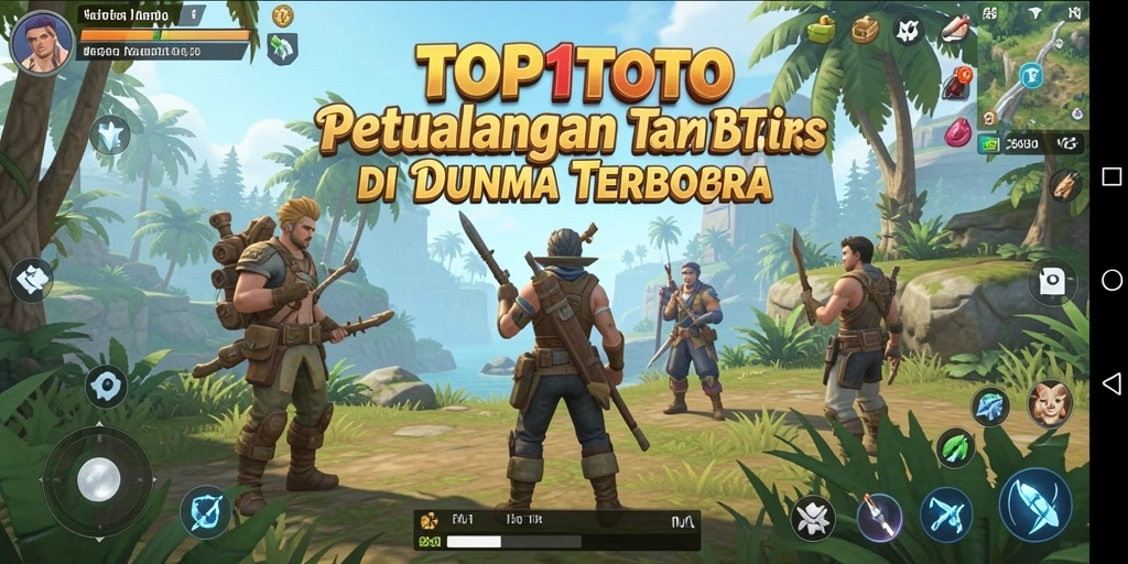 Tangkapan layar TOP1TOTO menampilkan pemandangan indah dalam gameplay Open World.